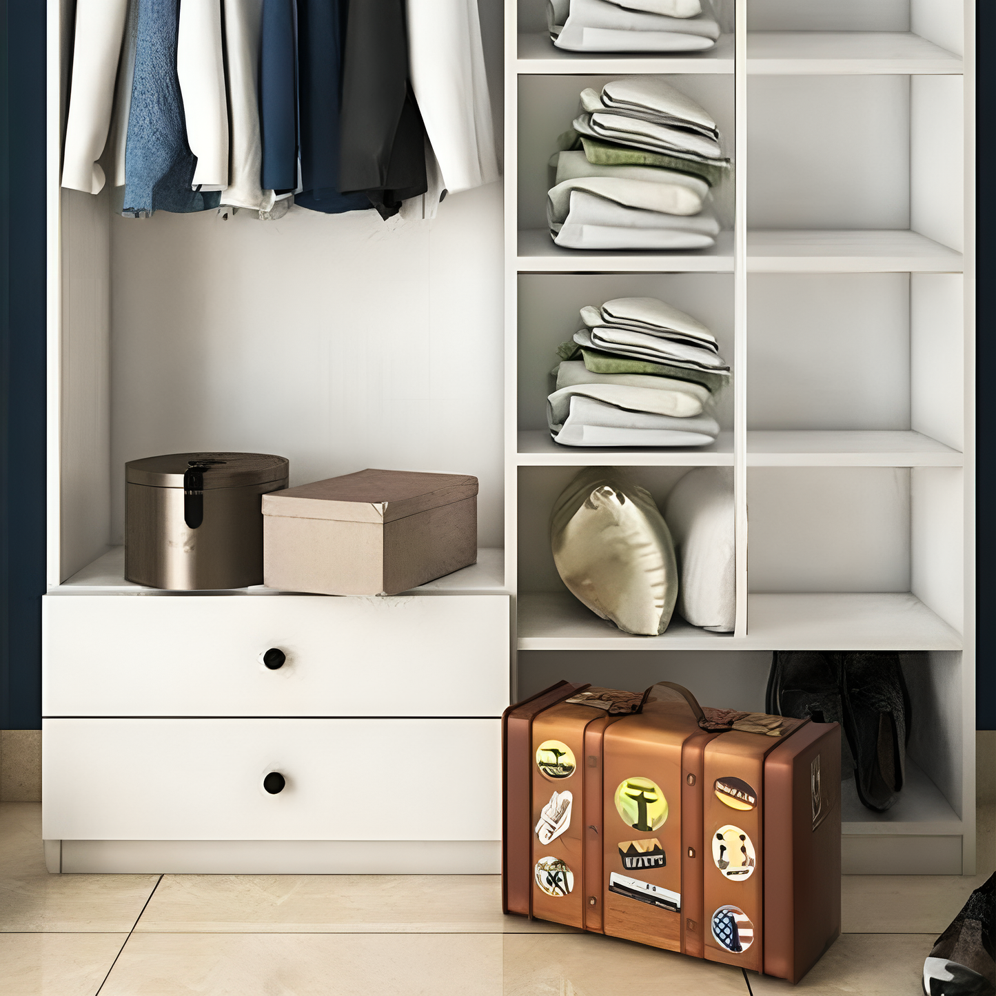 أثاث مهوي - دولاب بتصميم مودرن