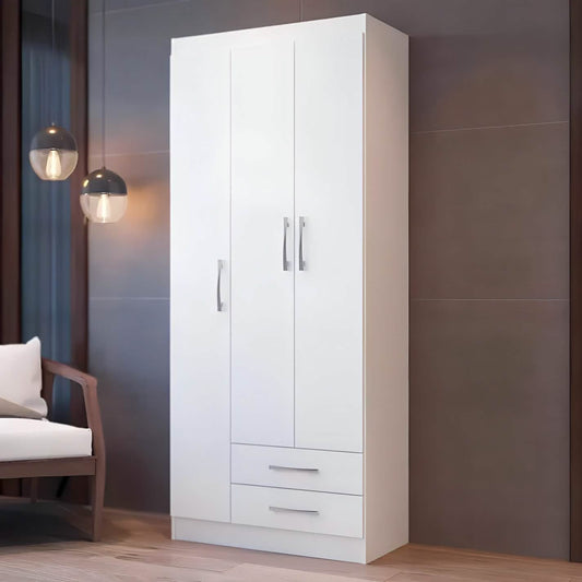 أثاث مهوي - دولاب أنيق باللون الأبيض