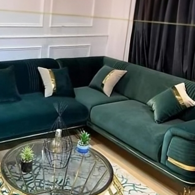 أثاث مهوي - كنب زاوية بتصميم فاخر