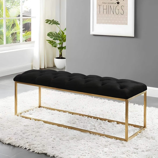 أثاث مهوي - بانكيت معدن ذهبي بتصميم عصري