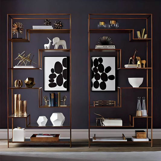 أثاث مهوي - بارتشن معدن باللون النحاسي