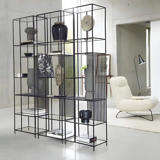 أثاث مهوي - بارتشن معدن باللون أسود