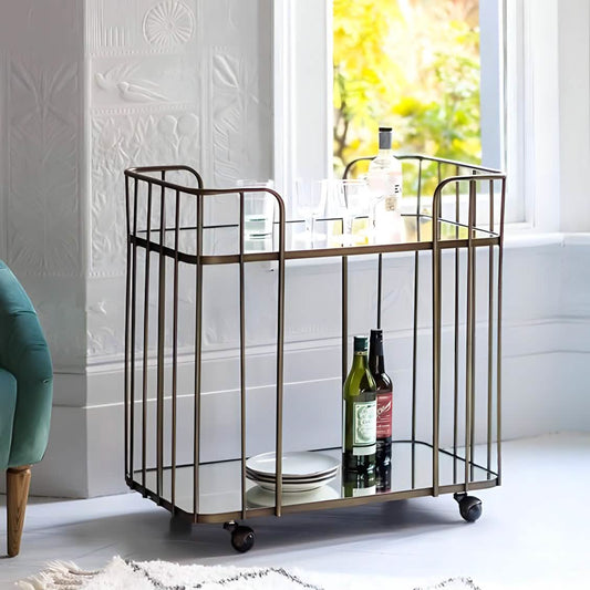 أثاث مهوي - طاولة تقديم معدن بتصميم مودرن