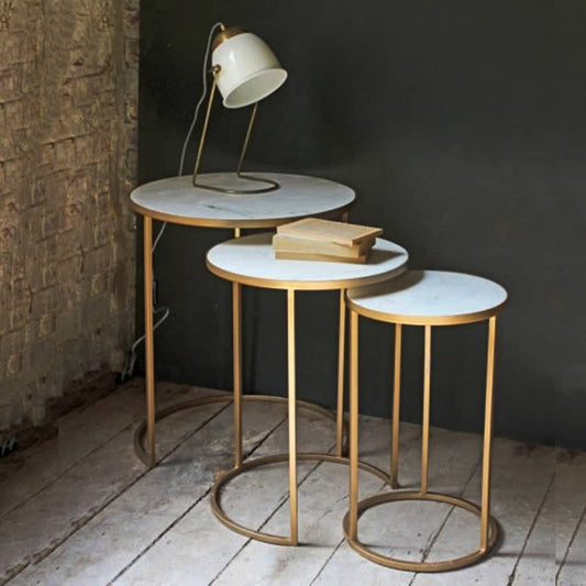 أثاث مهوي - ثلاث طاولات جانبية حديثة