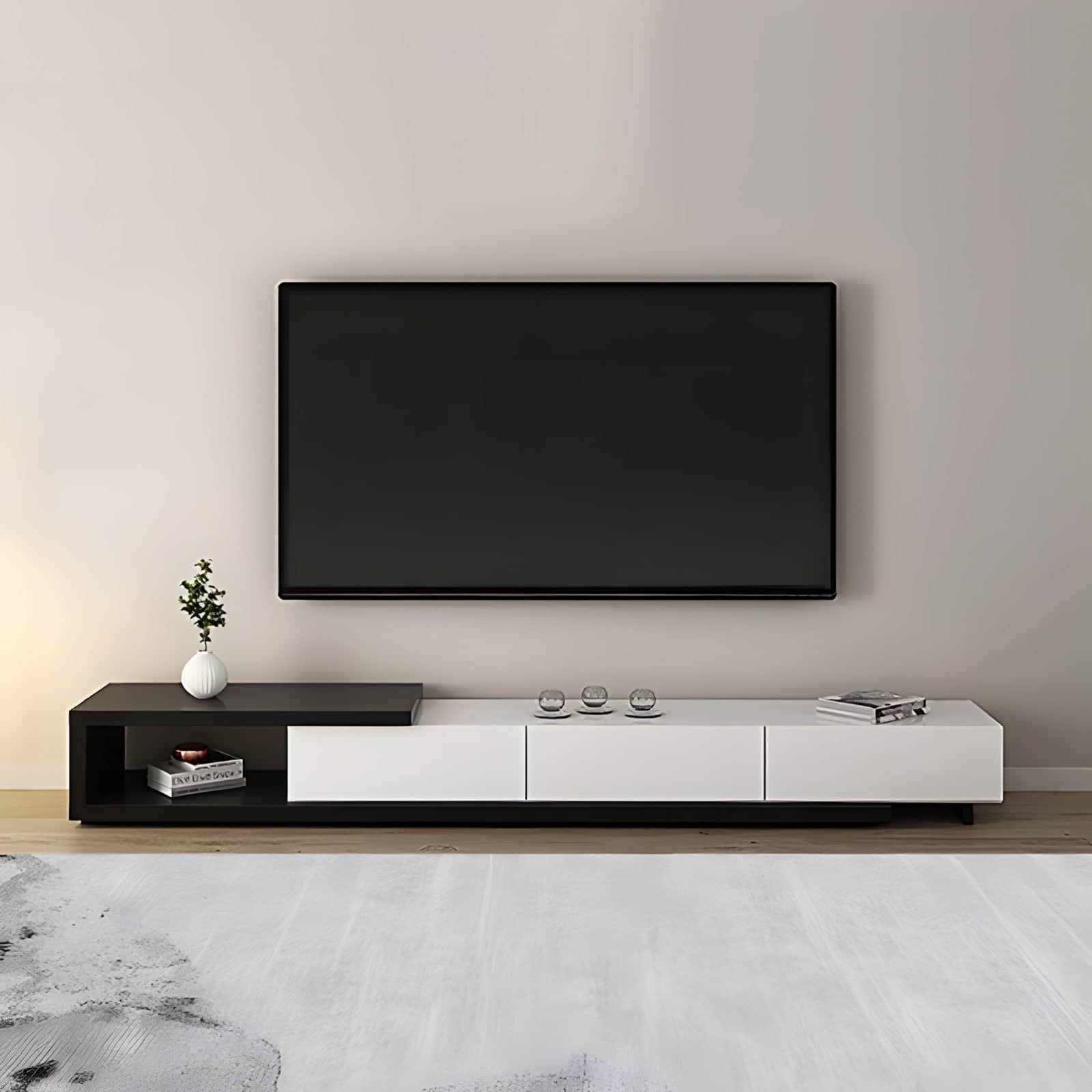 أثاث مهوي - طاولة تلفاز بتصميم مودرن