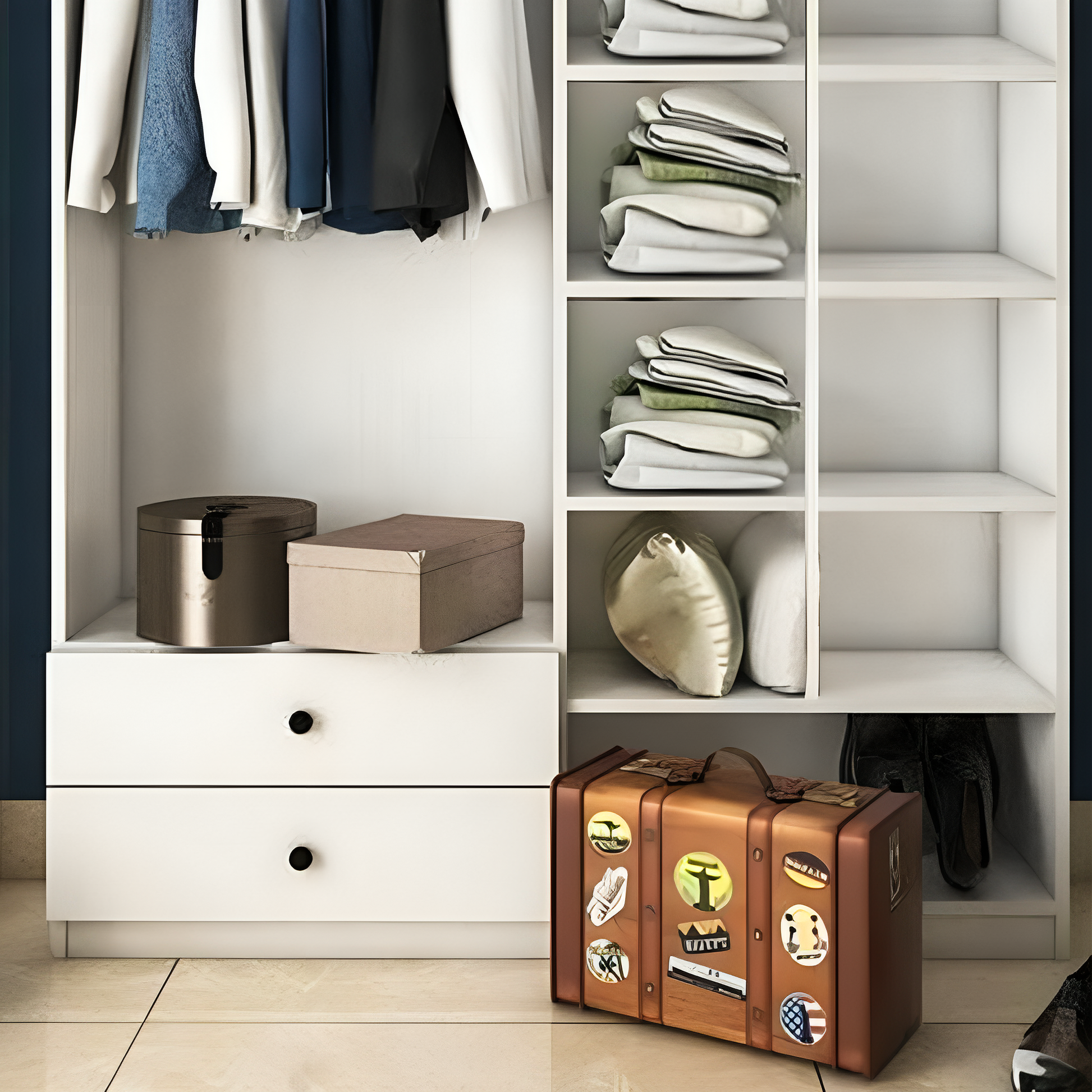 أثاث مهوي - دولاب بتصميم مودرن