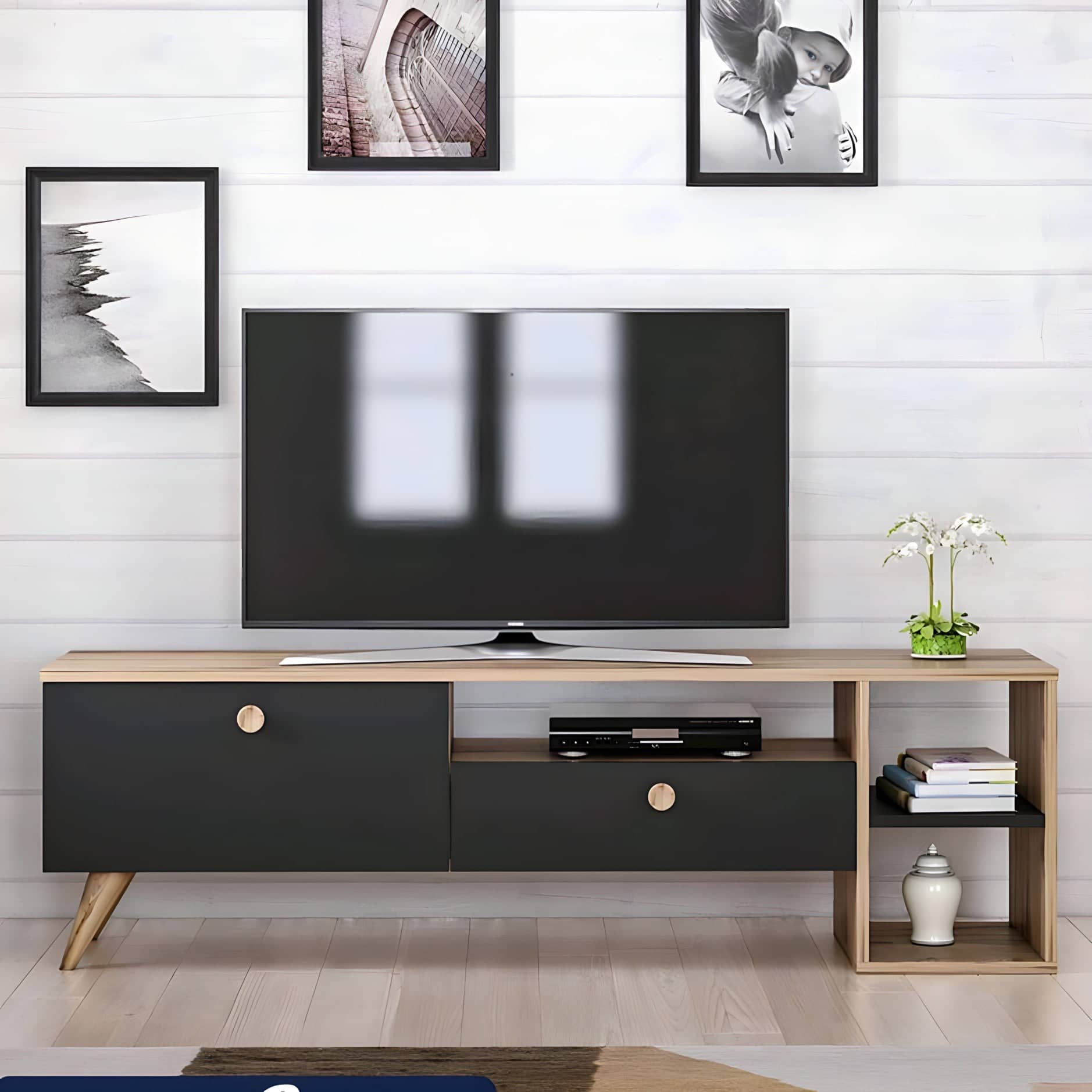 أثاث مهوي - طاولة تلفاز بتصميم انيق