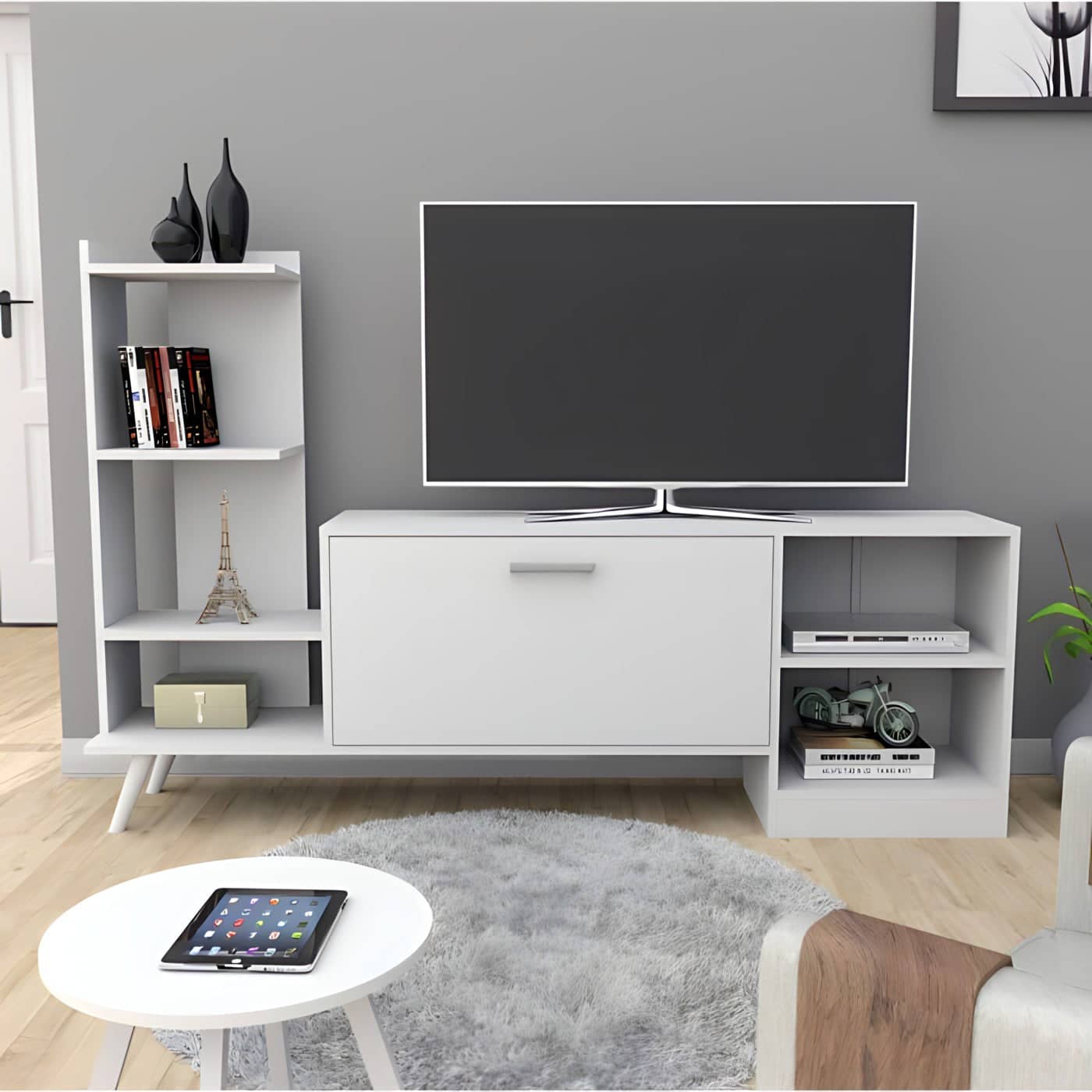 أثاث مهوي - طاولة تلفاز بتصميم حديث