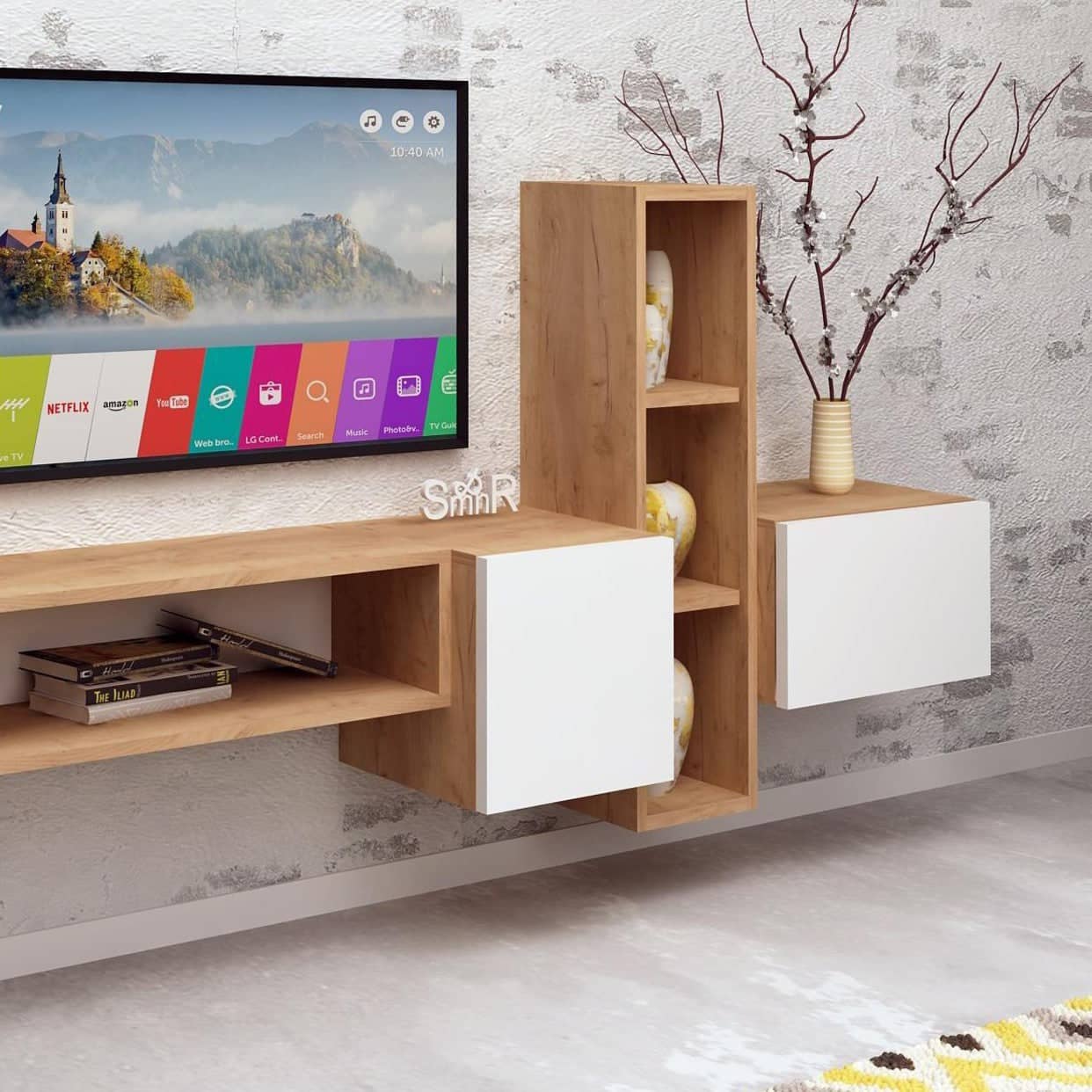 أثاث مهوي - طاولة تلفاز بتصميم جذاب